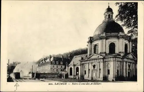 Ak Saumur Maine et Loire, Notre Dame des Ardilliers