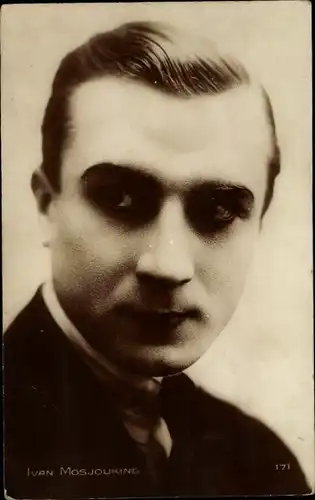 Ak Schauspieler Ivan Mosjoukine, Iwan Iljitsch Mosschuchin, Portrait, Krawatte