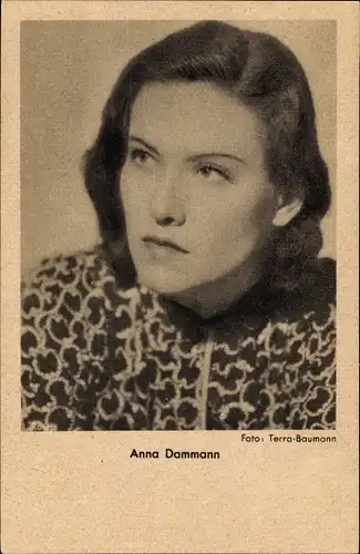 Ak Schauspielerin Anna Dammann, Portrait, Ross Verlag, Terra Baumann