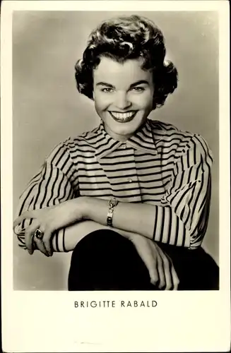 Ak Schauspielerin Brigitte Rabald, Portrait