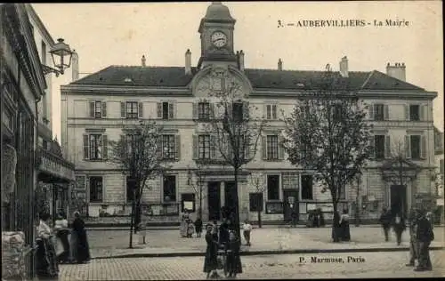 Ak Aubervilliers Seine Saint Denis, La Mairie
