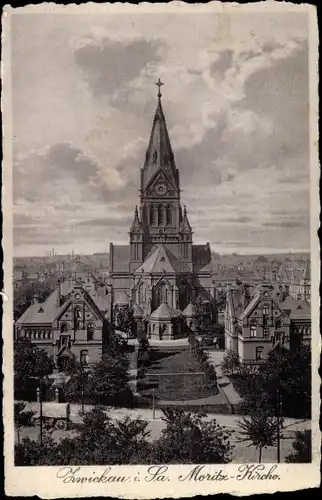Ak Zwickau in Sachsen, Moritz Kirche