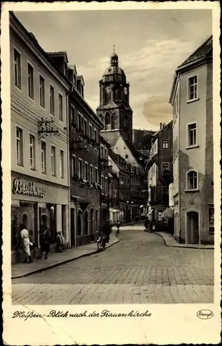 Ak Meißen an der Elbe, Frauenkirche, Ortspartie