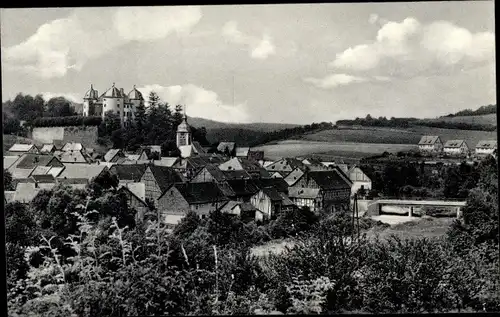 Ak Gemünden im Hunsrück, Panorama, Schloss