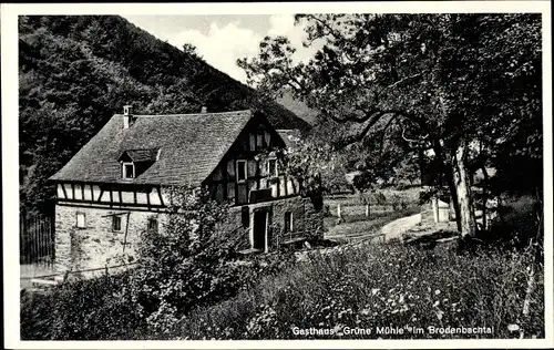 Ak Brodenbach an der Terrassenmosel, Gasthaus Grüne Mühle, Brodenbachtal