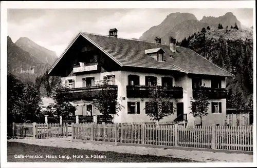 Ak Horn Schwangau im Ostallgäu, Gasthof Haus Lang