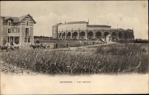 Ak Bayonne Pyrénées Atlantiques, Les Arenes