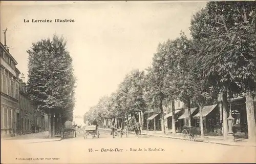 Ak Bar Le Duc Lothringen Meuse, Rue de la Rochelle