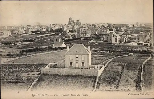 Ak Quiberon Morbihan, Vue Generale prise du Phare
