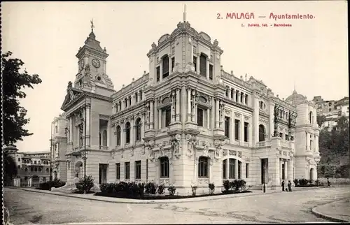 Ak Málaga Andalusien Spanien, Ayuntamiento