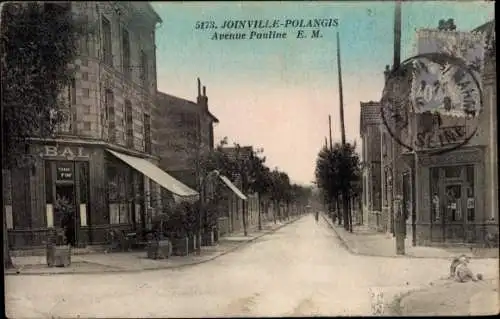 Ak Polangis Joinville le Pont Val de Marne, Avenue Pauline