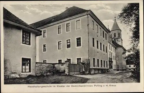 Ak Polling bei Weilheim Oberbayern, Kloster d. Dominikanerinnen z heiligen Kreuz, Haushaltungsschule