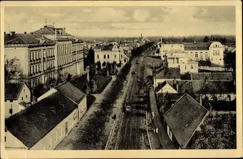 Ak Chlumec nad Cidlinou Chlumetz an der Cidlina Region Königgrätz, Blick auf den Ort