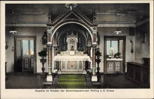 Ak Polling bei Weilheim Oberbayern, Kloster der Dominikanerinnen zum heiligen Kreuz, Kapelle