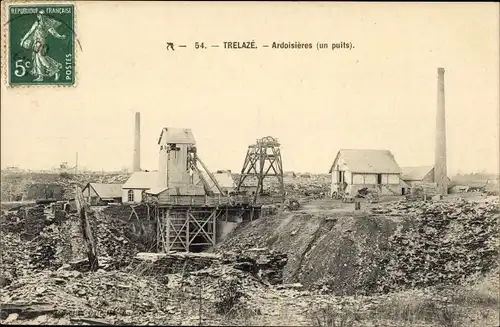 Ak Trélazé Maine et Loire, Ardoisieres