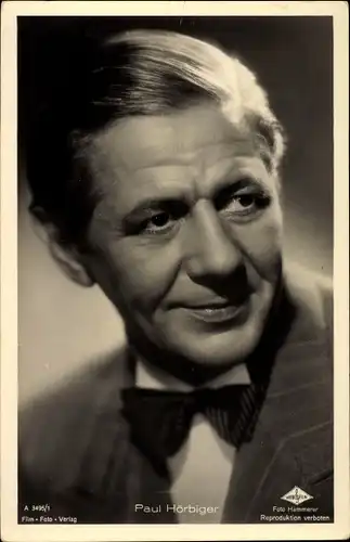 Ak Schauspieler Paul Hörbiger, Portrait