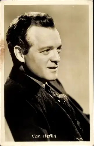 Ak Schauspieler Van Heflin, Profilansicht