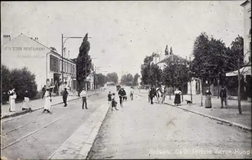 Ak Gargan Seine Saint Denis, Avenue Victor Hugo