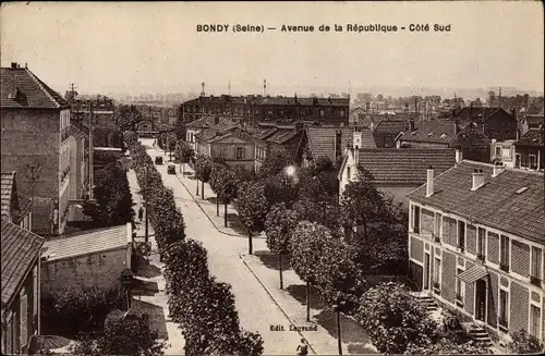 Ak Bondy Seine Saint Denis, Avenue de la Republique