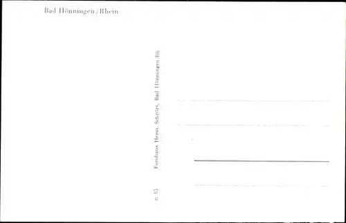 Ak Bad Hönningen am Rhein, Badehaus