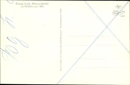Ak Heilsbronn in Mittelfranken, Evang Luth Münsterkirche