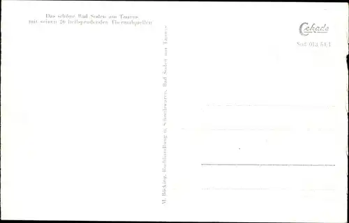 Ak Bad Soden im Taunus, Erholungsheim St. Elisabeth