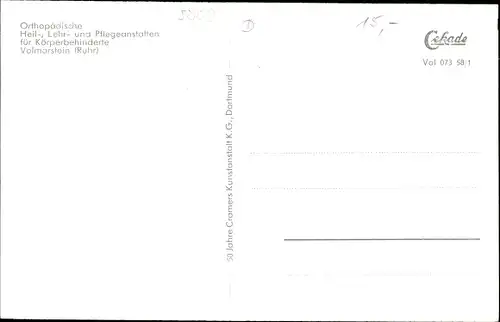 Ak Volmarstein Wetter an der Ruhr, Jugendwohnheim f. körperbehinderte Mädchen