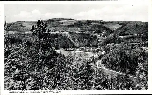 Ak Rummenohl Hagen in Westfalen Ruhrgebiet, Blick ins Volmetal mit Oelmühle