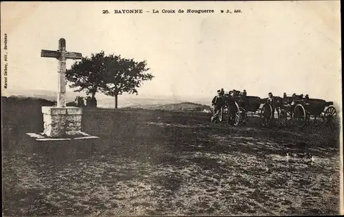 Ak Bayonne Pyrénées Atlantiques, La Croix du Nouguerre