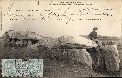 Ak Locmariaquer Morbihan, Le Dolmen de Mane Retual