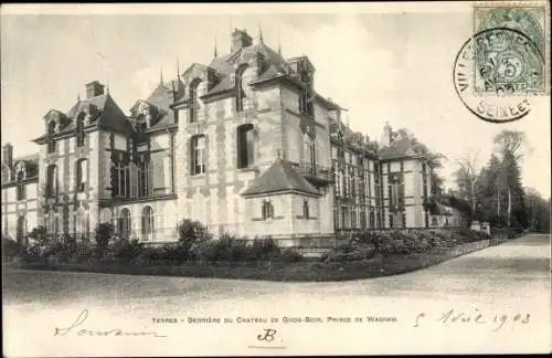 Ak Yerres Essonne, Derriere du Chateau de Gros-Bois, Prince de Wagram