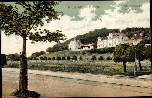 Ak Brașov Brassó Kronstadt Rumänien, Schossbergzeile