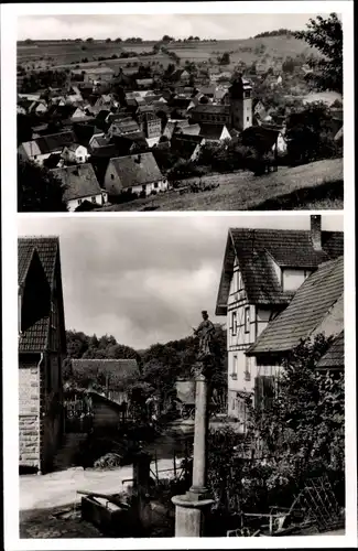 Ak Rittersbach Elztal im Odenwald, Gesamtansicht, Straßenpartie