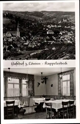 Ak Kappelrodeck im Schwarzwald, Gasthof zum Löwen, Inh. Bernh. Maier, Gesamtansicht