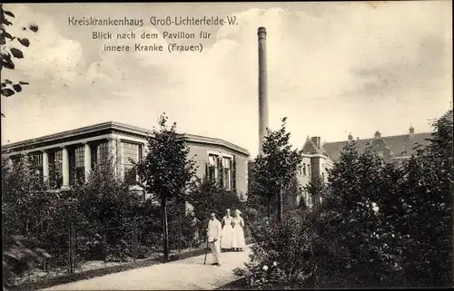 Ak Berlin Steglitz Groß Lichterfelde, Kreiskrankenhaus, Pavillon für innere Kranke, Frauen