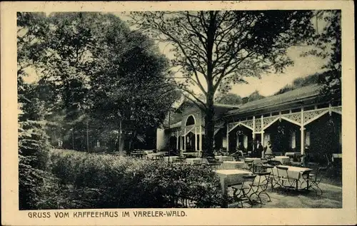 Ak Varel in Oldenburg Jadebusen, Kaffeehaus im Vareler Wald