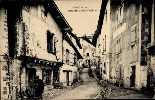 Ak Saint Germain de Confolens Charente, Rue du Puits d'Olivet