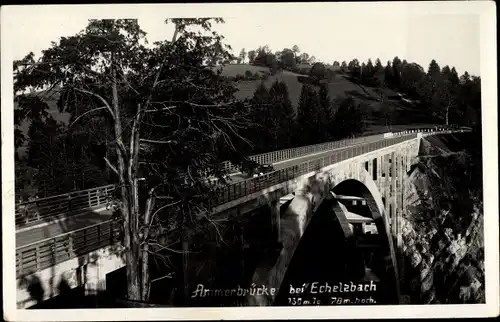 Ak Echelsbach Bad Bayersoien, Ammerbrücke