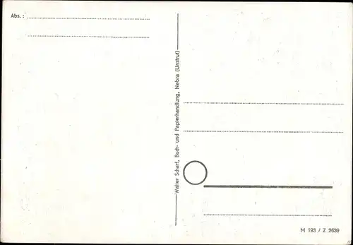 Ak Nebra an der Unstrut, Schloss