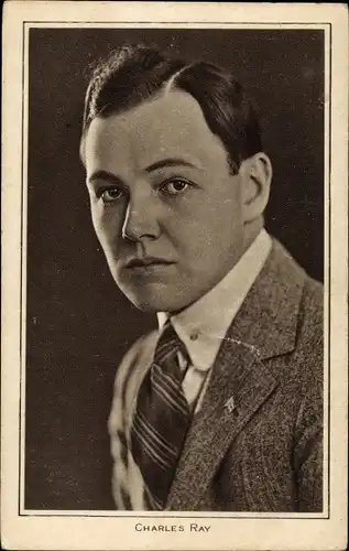 Ak Schauspieler Charles Ray, Krawatte, Portrait