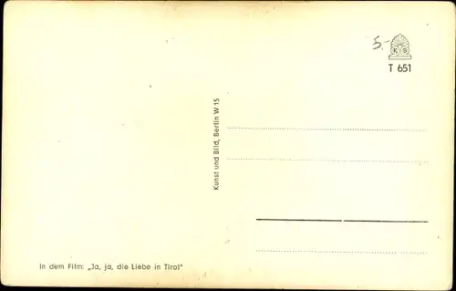 Ak Schauspieler Gerhard Riedmann, Constantin Film, Ja, ja, die Liebe in Tirol