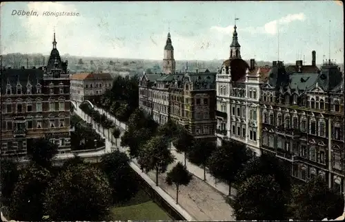 Ak Döbeln in Sachsen, Königstraße