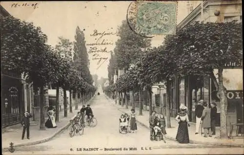 Ak Le Raincy Seine Saint Denis, Boulevard du Midi