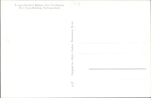 Ak Nordenau Schmallenberg im Hochsauerland, Klause Legenbeck, Wald