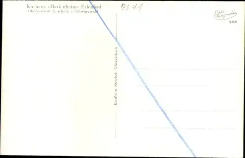 Ak Obersasbach Sasbach Baden in der Ortenau, Kurhaus Marienheim Erlenbad