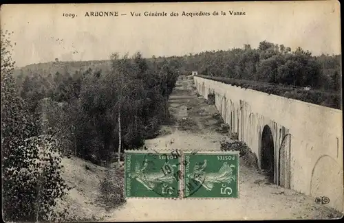 Ak Arbonne Pyrénées Atlantiques, Vue Generale des Acqueducs de la Vanne