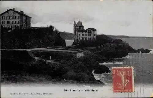 Ak Biarritz Pyrénées Atlantiques, Villa Belza