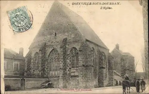 Ak Roinville sous Dourdan Essonne, L'Eglise