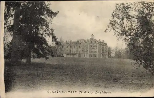 Ak Saint Vrain Essonne, Le Chateau