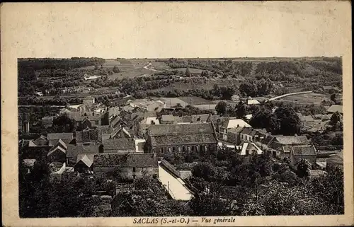 Ak Saclas Essonne, Vue generale